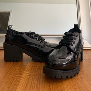 Dirty Laundry black platform shoes
